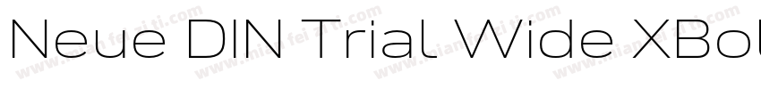 Neue DIN Trial Wide XBold字体转换